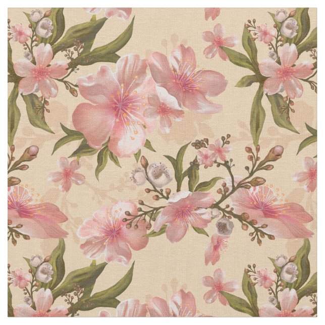 Floral Pattern Fabric (Close Up)