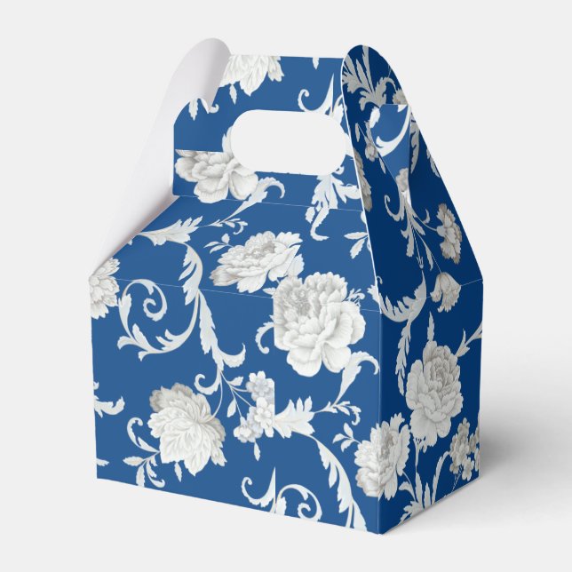 Floral pattern favour box (Back Side)
