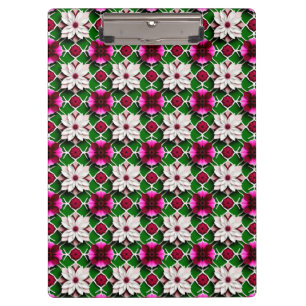 Floral Pattern Featuring Colourful Flowers Clipboard