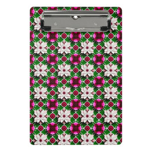 Floral Pattern Featuring Colourful Flowers Mini Clipboard