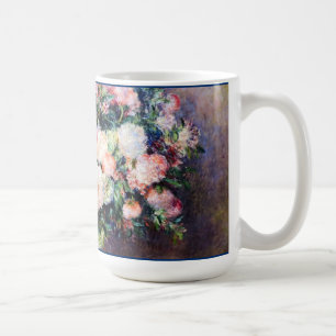 Floral Pattern Flowers Red Pink White Foliage Coffee Mug