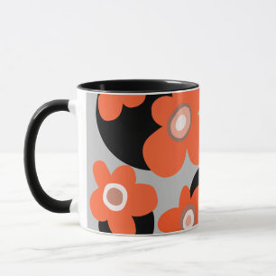 Floral pattern giant coffee mug