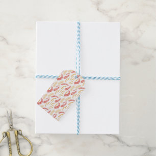Floral pattern gift tags