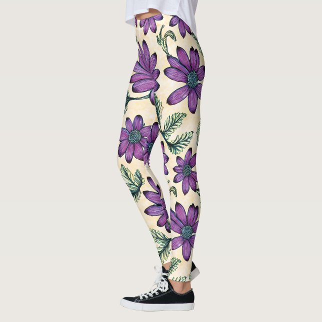 Floral Pattern I Leggings (Left)