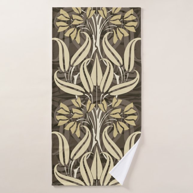 floral pattern in modern style bath towel (Bath Towel)