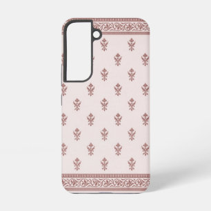 Floral Pattern In Mushroom Pink Samsung Galaxy Case