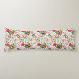 Floral pattern in retro style 2 body cushion