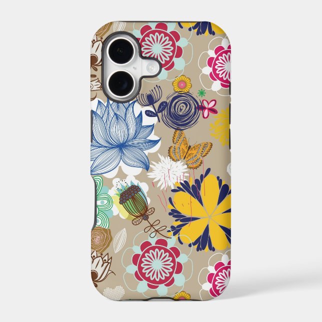 Floral pattern in retro style 3 (Back)
