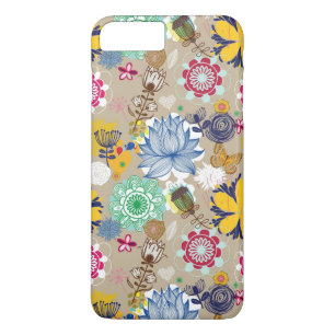 Floral pattern in retro style 3 iPhone 8 plus/7 plus case