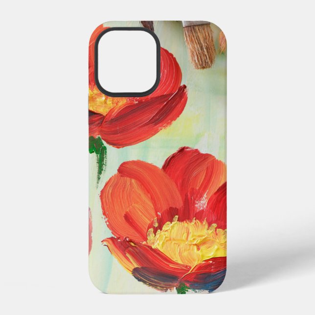 Floral pattern in the form of abstraction. Designe iPhone Case (Back)