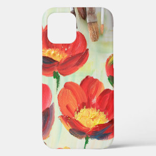 Floral pattern in the form of abstraction. Designe iPhone 12 Case