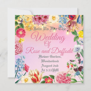 Floral Pattern Invitation