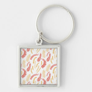 Floral pattern key ring