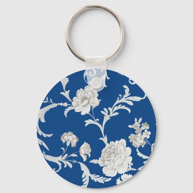 Floral pattern key ring (Front)