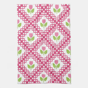 Floral Pattern Kitchen Towel