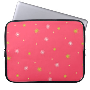 Floral pattern laptop sleeve