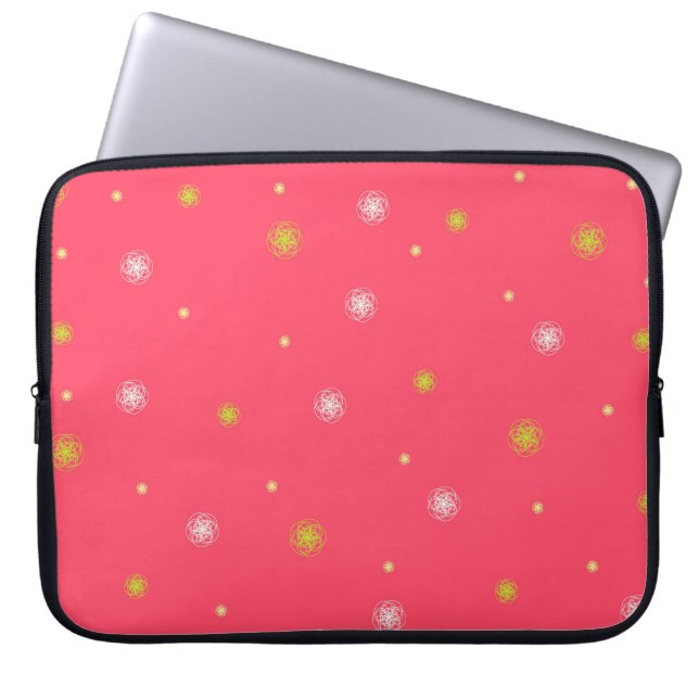 Floral pattern laptop sleeve (Front)