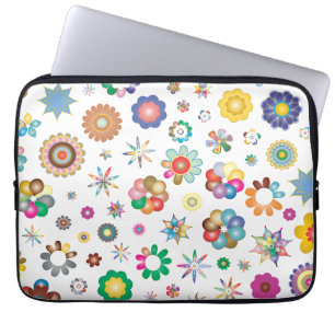 Floral Pattern Laptop Sleeve