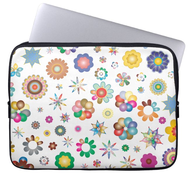 Floral Pattern Laptop Sleeve (Front)