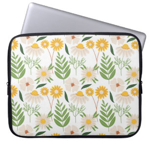 Floral Pattern Laptop Sleeve
