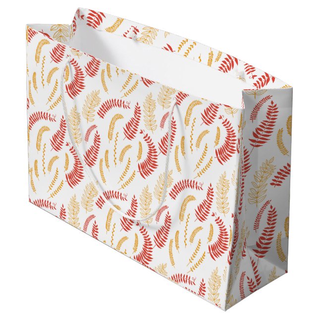Floral pattern large gift bag (Back Angled)