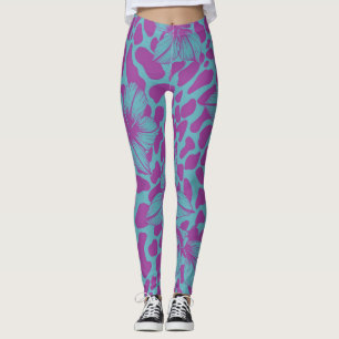 Floral pattern leggings