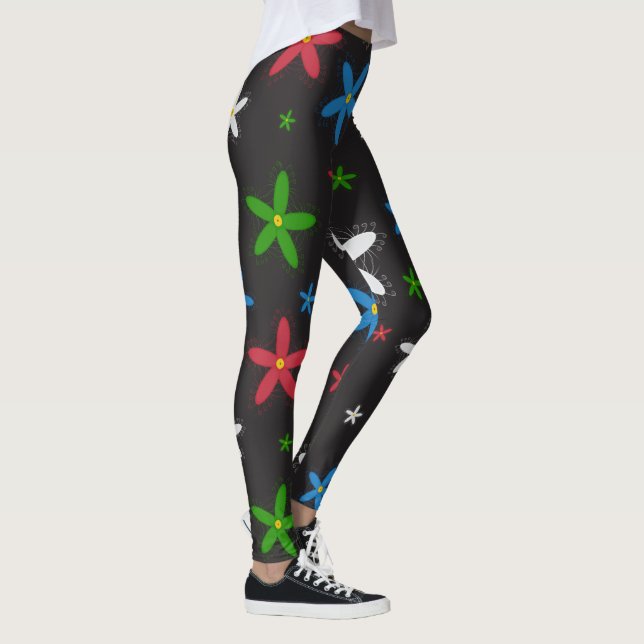 Floral Pattern  Leggings (Right)