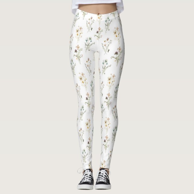 Floral Pattern Leggings (Front)