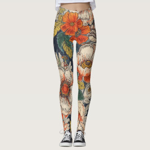 Floral Pattern Leggings