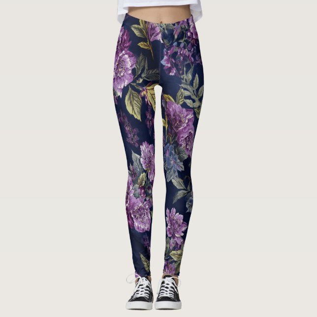 Floral Pattern  Leggings (Front)