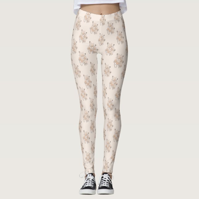 Floral pattern leggings (Front)