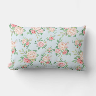 Floral Pattern Lumbar Cushion