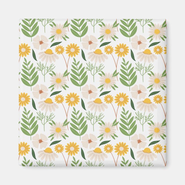 Floral Pattern Magnet (Front)