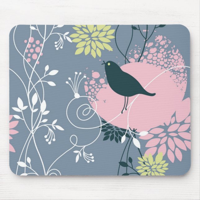 Floral Pattern Mouse Mat (Front)