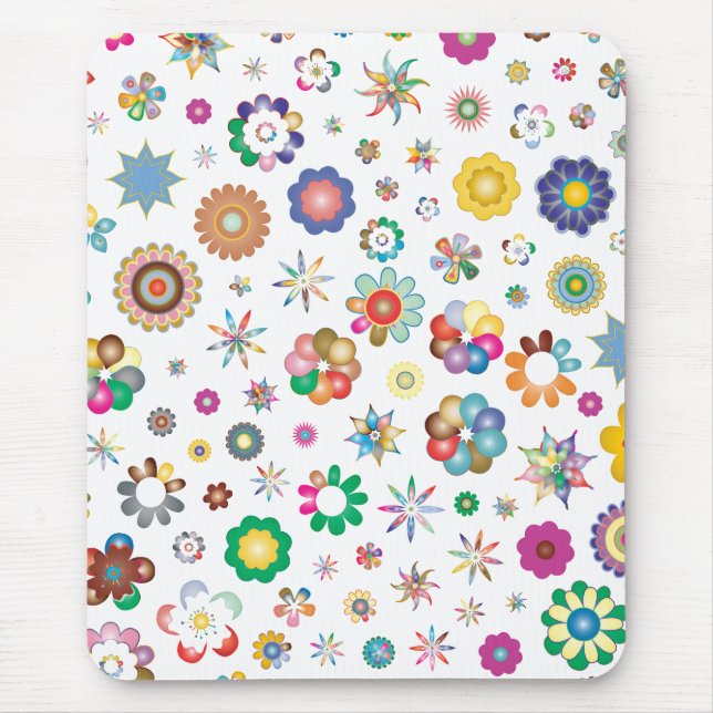 Floral Pattern Mouse Mat (Front)