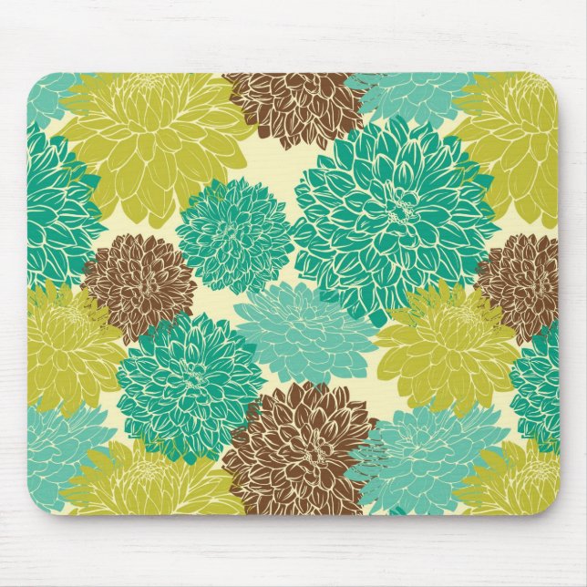 Floral Pattern Mouse Mat (Front)