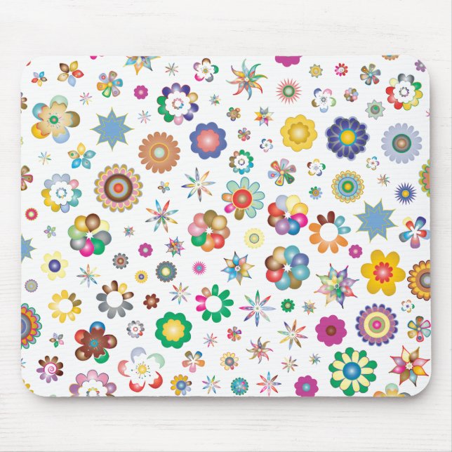 Floral Pattern Mouse Mat (Front)