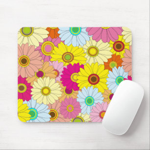 floral pattern mouse mat