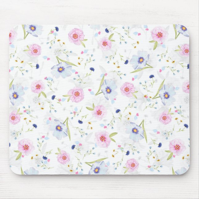 Floral Pattern Mouse Mat (Front)