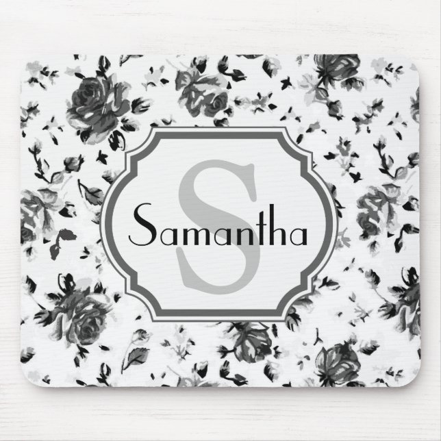 Floral Pattern Mouse Mat (Front)