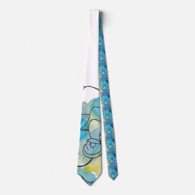 Floral Pattern Neck Tie (Front)