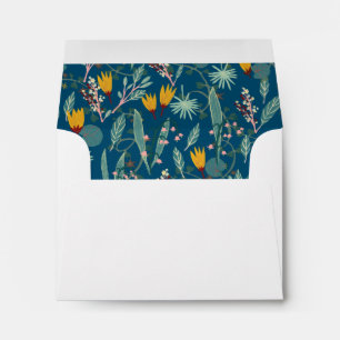 Floral Pattern Night Garden Elegant Custom Chic  Envelope