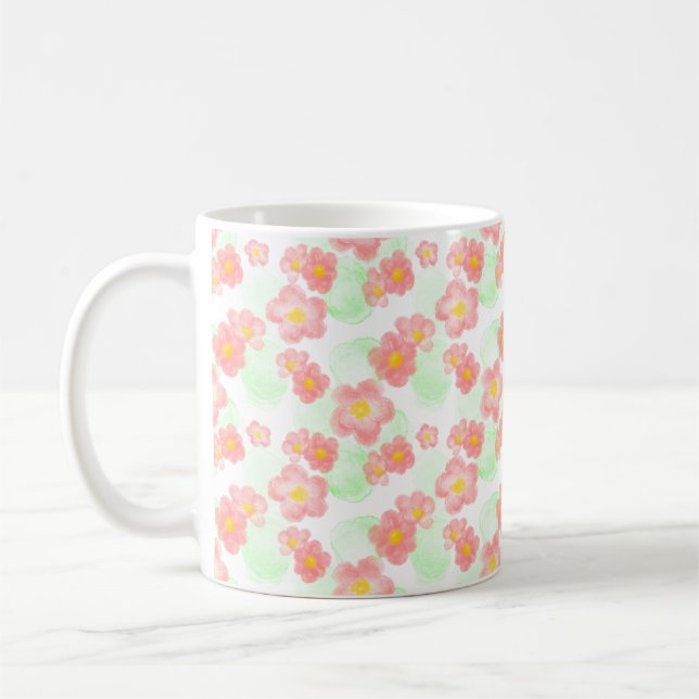 floral pattern no1 coffee mug (Left)