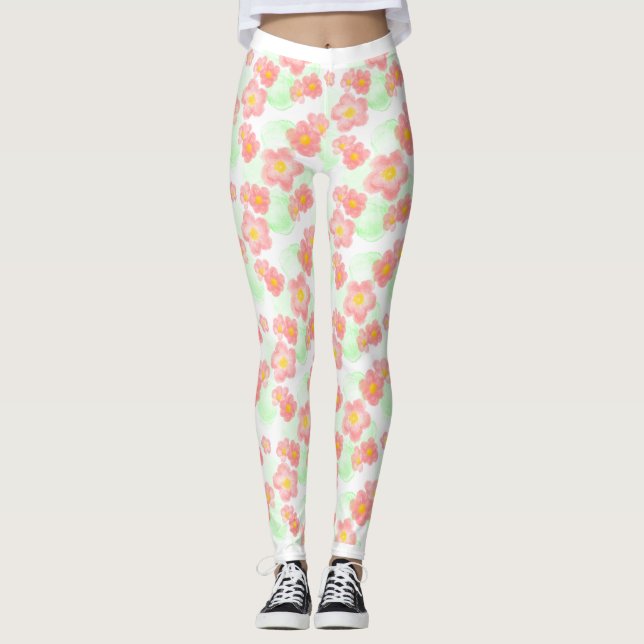 floral pattern no1 leggings (Front)