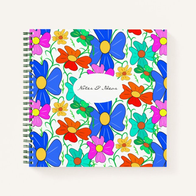 Floral pattern Notebook (Front)
