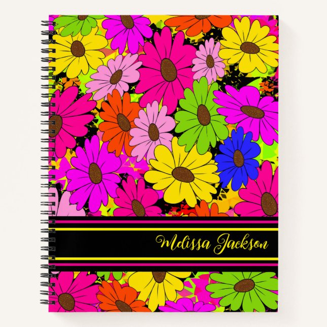 Floral pattern notebook (Front)