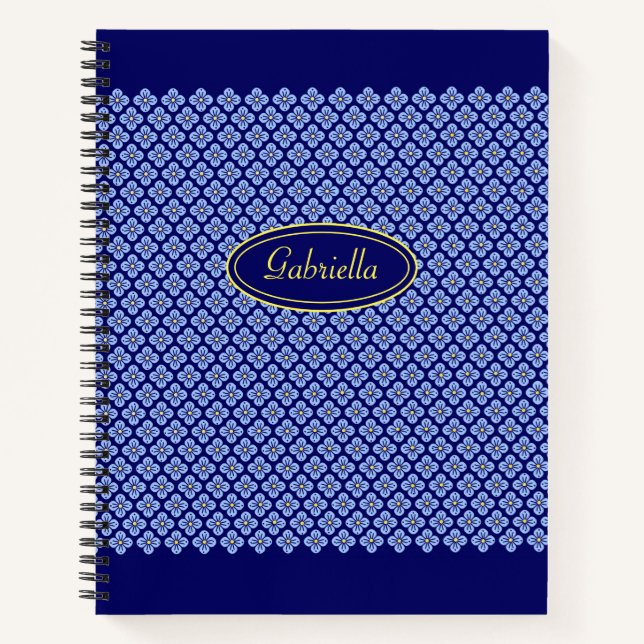 Floral pattern notebook (Front)