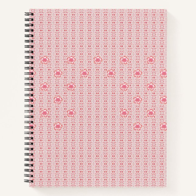 Floral Pattern Notebook Aesthetic Cute Pretty (Front)