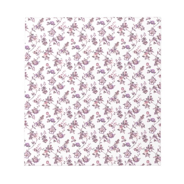 Floral Pattern Notepad (Front)