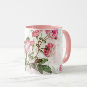 Floral Pattern of Pink Flowers Mug